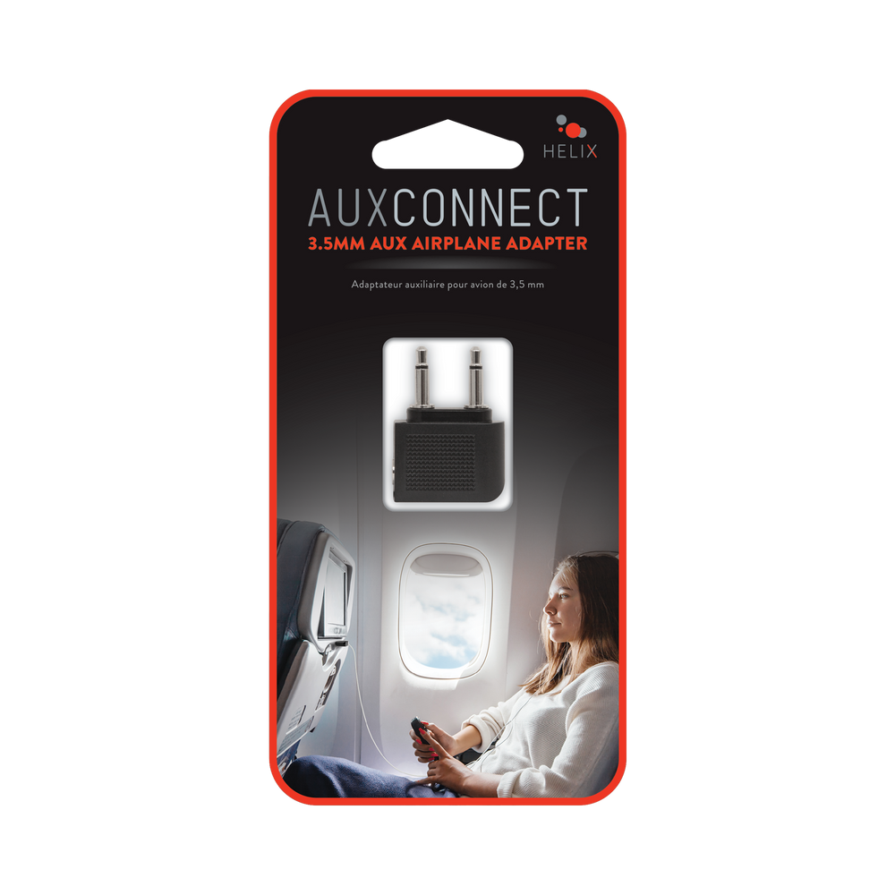 AuxConnect 3.5mm Aux Airplane Adapter