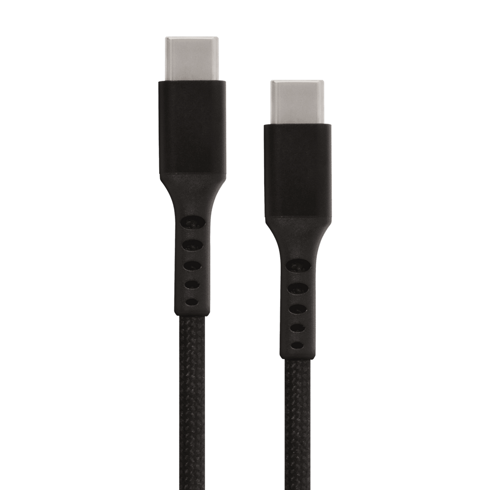 USB C to USB C Braided Cable - Black - 10FT