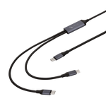 2-in-1 USB-C to Dual USB-C Cable 100W