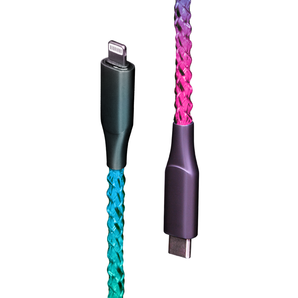 Lucid Charge 6ft LED USB-C to Lightning Cable