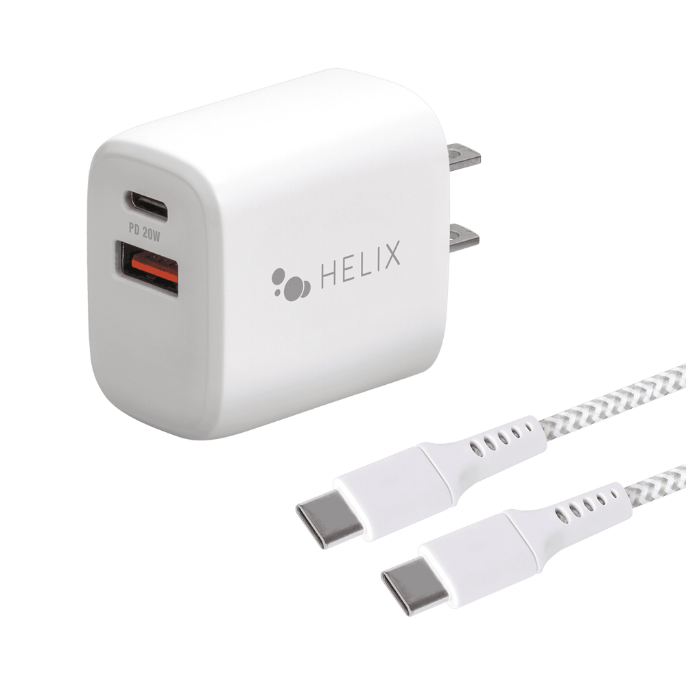 Helix PD20w USB-C Wall Charger - White