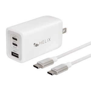 Helix 67W USB-C GaN Wall Charger - White