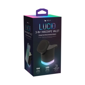 Lucid Charge LED 3-in-1 Charging Valet