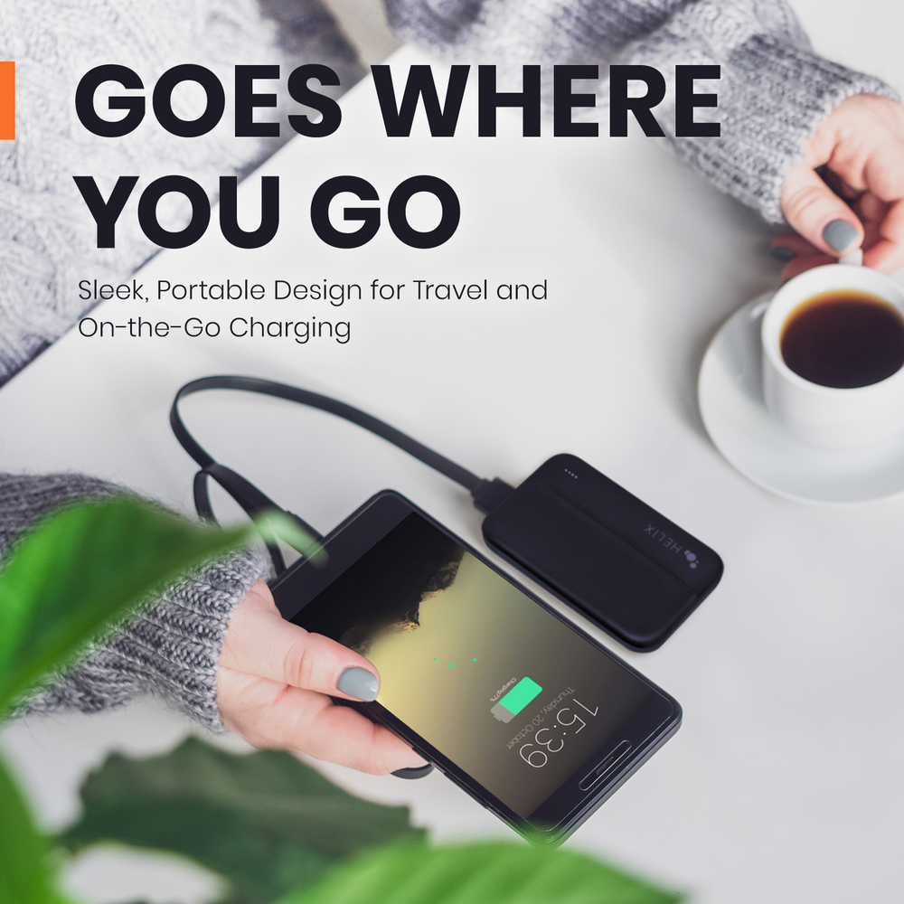 5,000 mAh Power Bank with Dual USB-A Ports