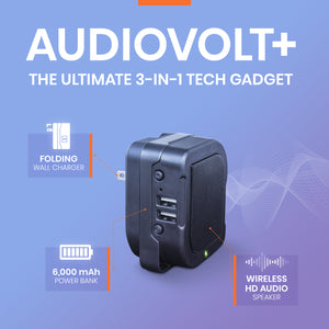 AudioVolt+ 3-in-1 HD Speaker, Wall Charger and Power Bank