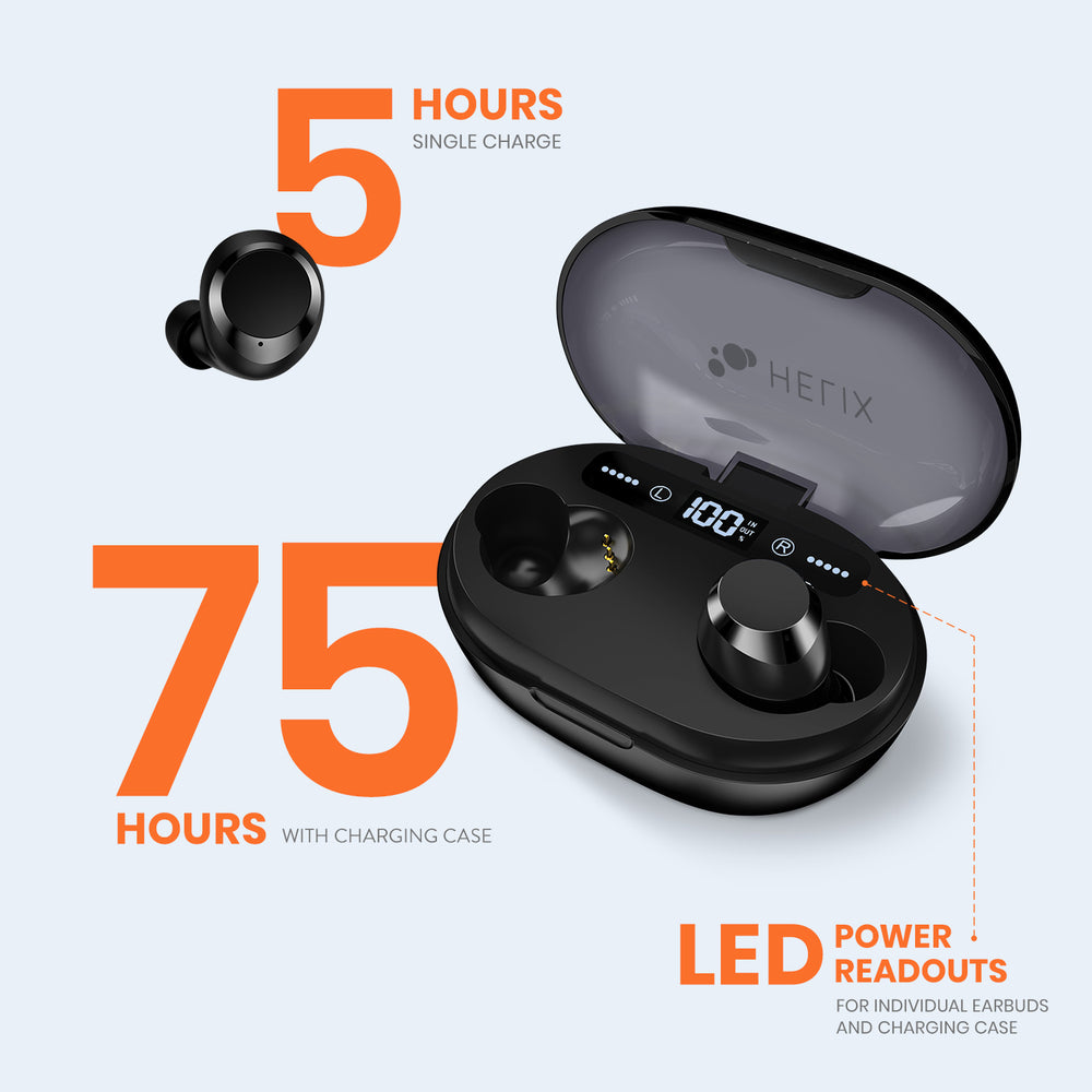 Full Spectrum Earbuds with Power Bank Charging Case