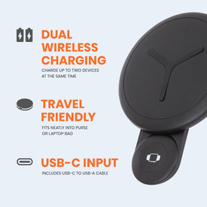 2-in-1 Wireless Charging Station