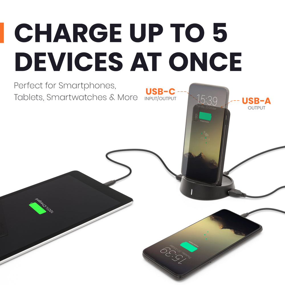 TurboVolt+ Wireless Charging Dock with 10,000 mAh Wireless Power Bank
