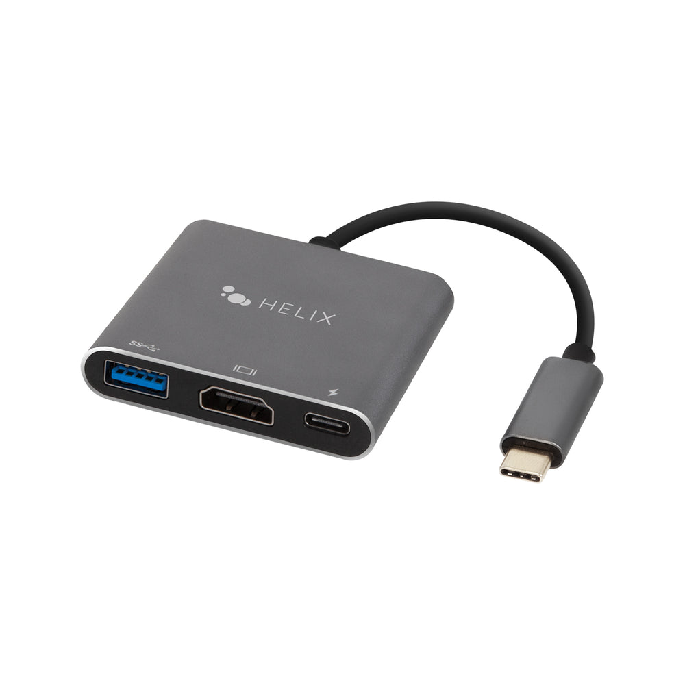 3-in-1 USB-C Adapter with USB-A, HDMI and USB-C Ports