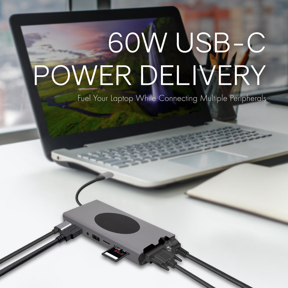 15-in-1 USB-C Hub with Wireless Charging