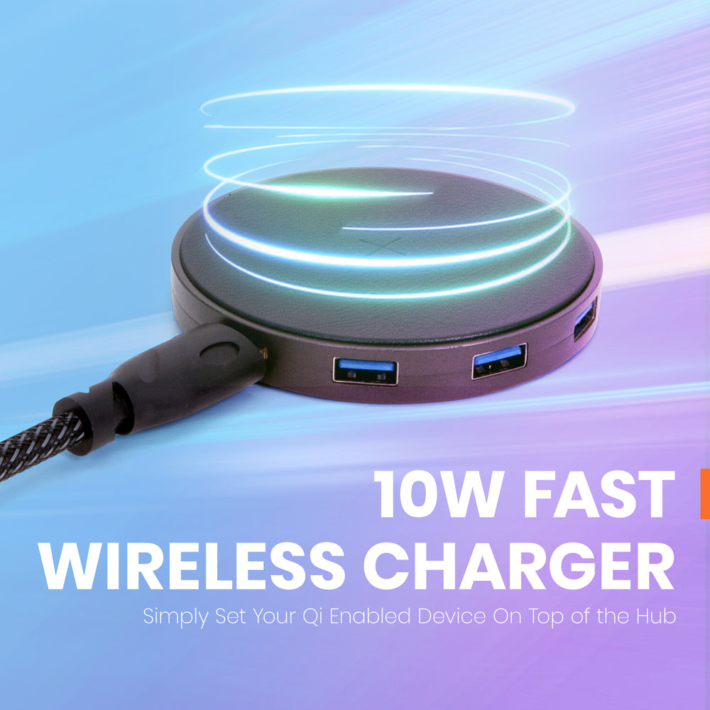 9-in-1 USB-C Hub with Wireless Charging