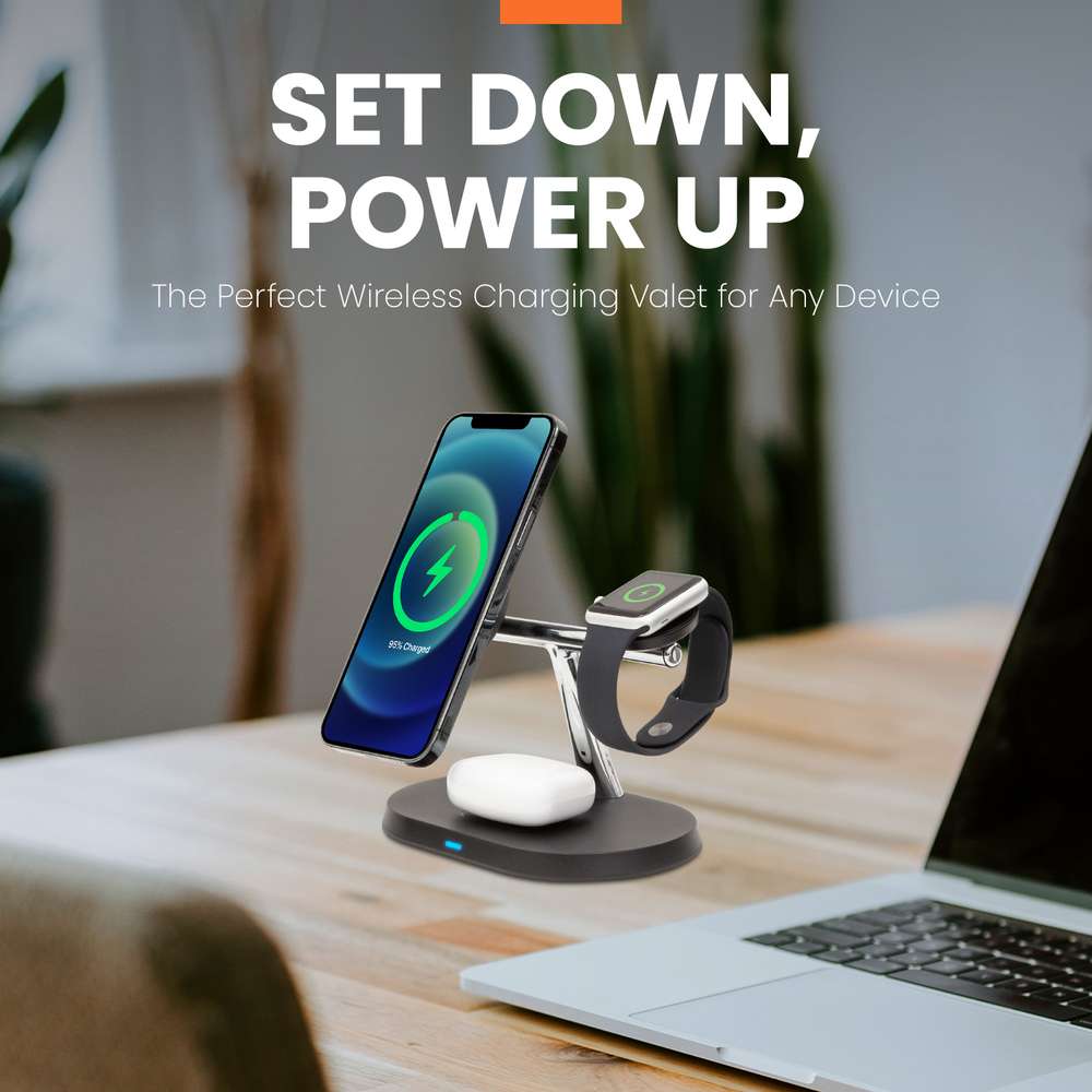 ChargeWireless Valet with 3-in-1 Charging